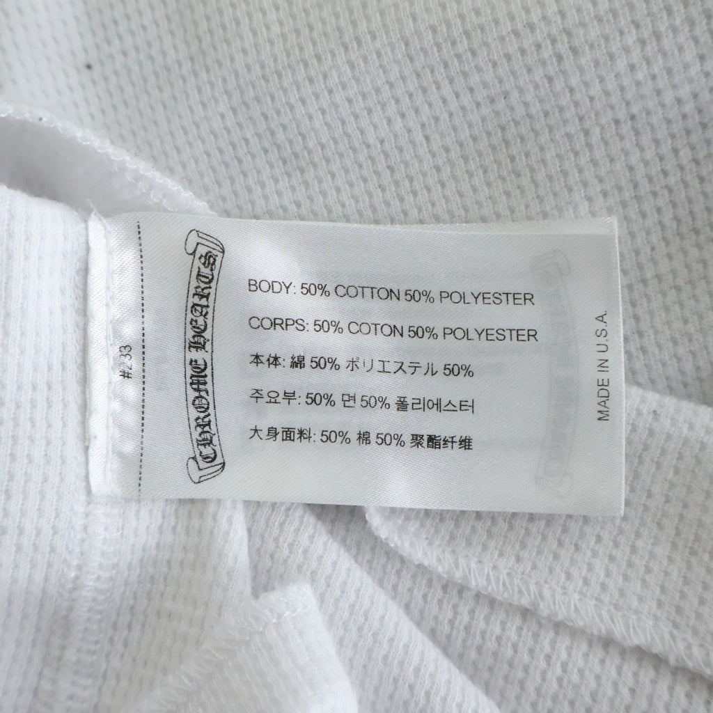 CHROME HEARTS(クロムハーツ) Thermal L S 袖フローラルプリントサーマル長袖カットソー ホワイト