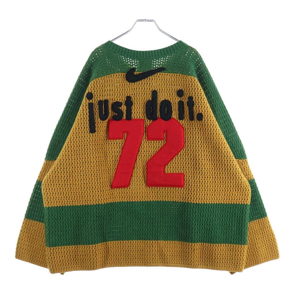 NIKE(ナイキ) xCPFM Crochet Hockey Sweater Chutney HJ5891-712 xカクタスプラントフリーマーケット クロシェ ホッケー セーター イエロー/グリーン HJ5891-712