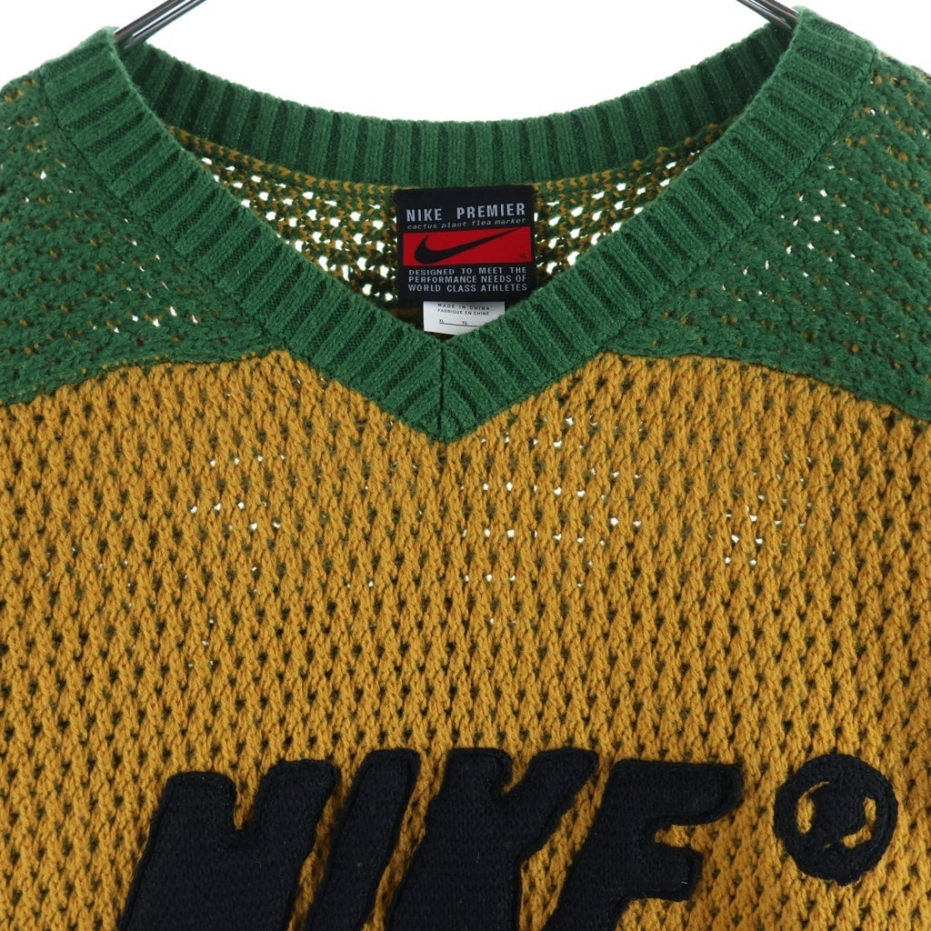 NIKE(ナイキ) xCPFM Crochet Hockey Sweater Chutney HJ5891-712 xカクタスプラントフリーマーケット クロシェ ホッケー セーター イエロー/グリーン HJ5891-712