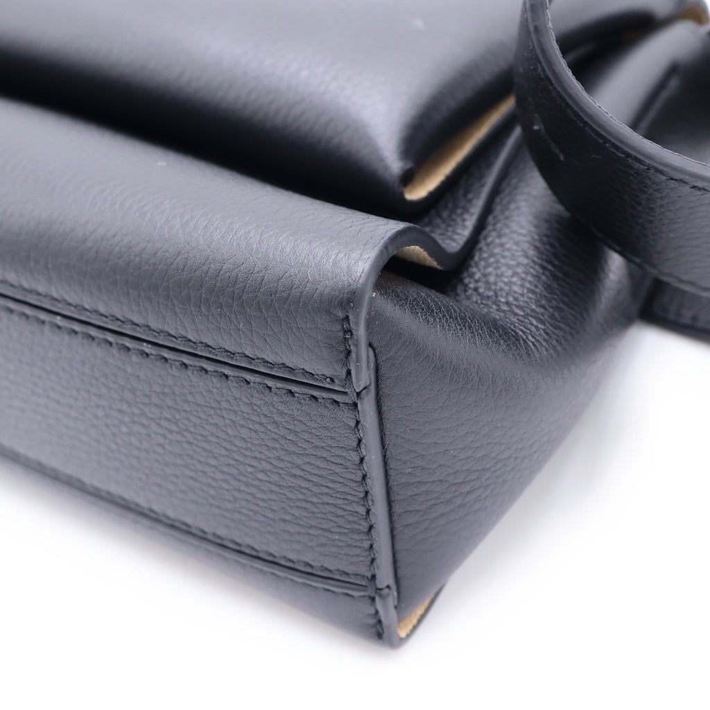 JIL SANDER(ジルサンダー) ENVELOPE MESSENGER MINI エンベロープ メッセンジャー ミニ ショルダーバッグ ブラック レディース