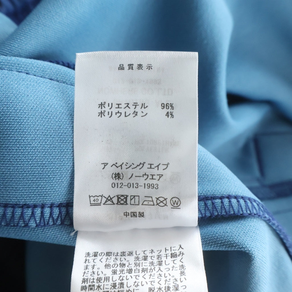 A BATHING APE(アベイシングエイプ) COLOR CAMO METAL LOGO RELAXED FIT カラーカモ メタルロゴ リラックスフィット スウェットパンツ ブルー 001PTL801315M
