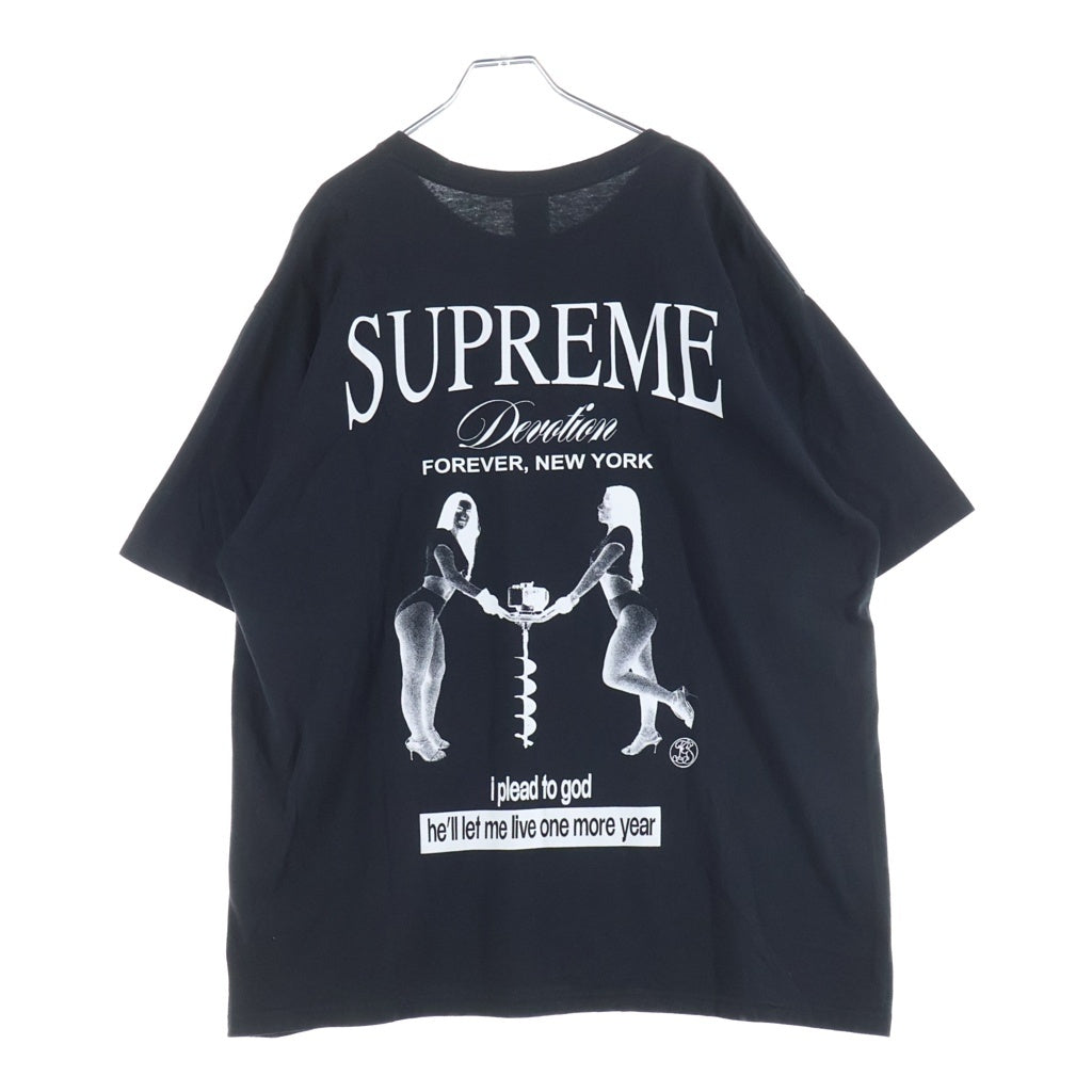 SUPREME(シュプリーム) 25AW Devotion Tee ディヴォーション グラフィック半袖Tシャツ カットソー ブラック -