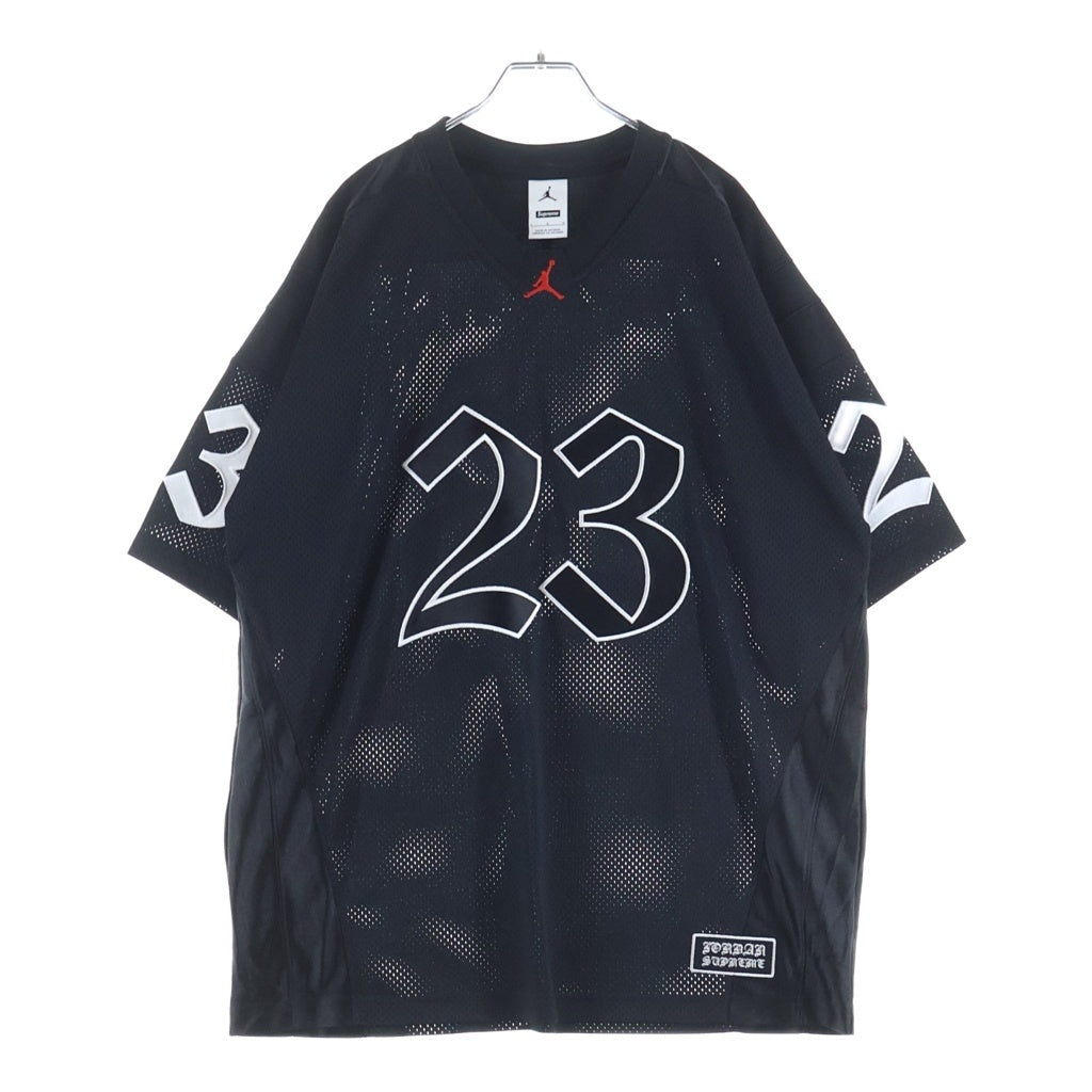 SUPREME(シュプリーム) 26SS ×Jordan Warm Up Jersey ×ジョーダン ウォームアップジャージ メッシュ 半袖カットソー Tシャツ ブラック -
