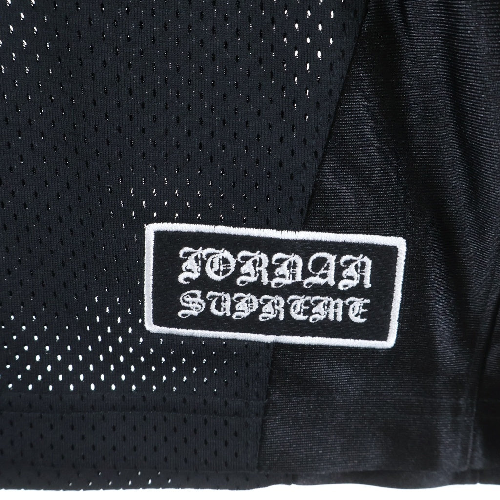 SUPREME(シュプリーム) 26SS ×Jordan Warm Up Jersey ×ジョーダン ウォームアップジャージ メッシュ 半袖カットソー Tシャツ ブラック -