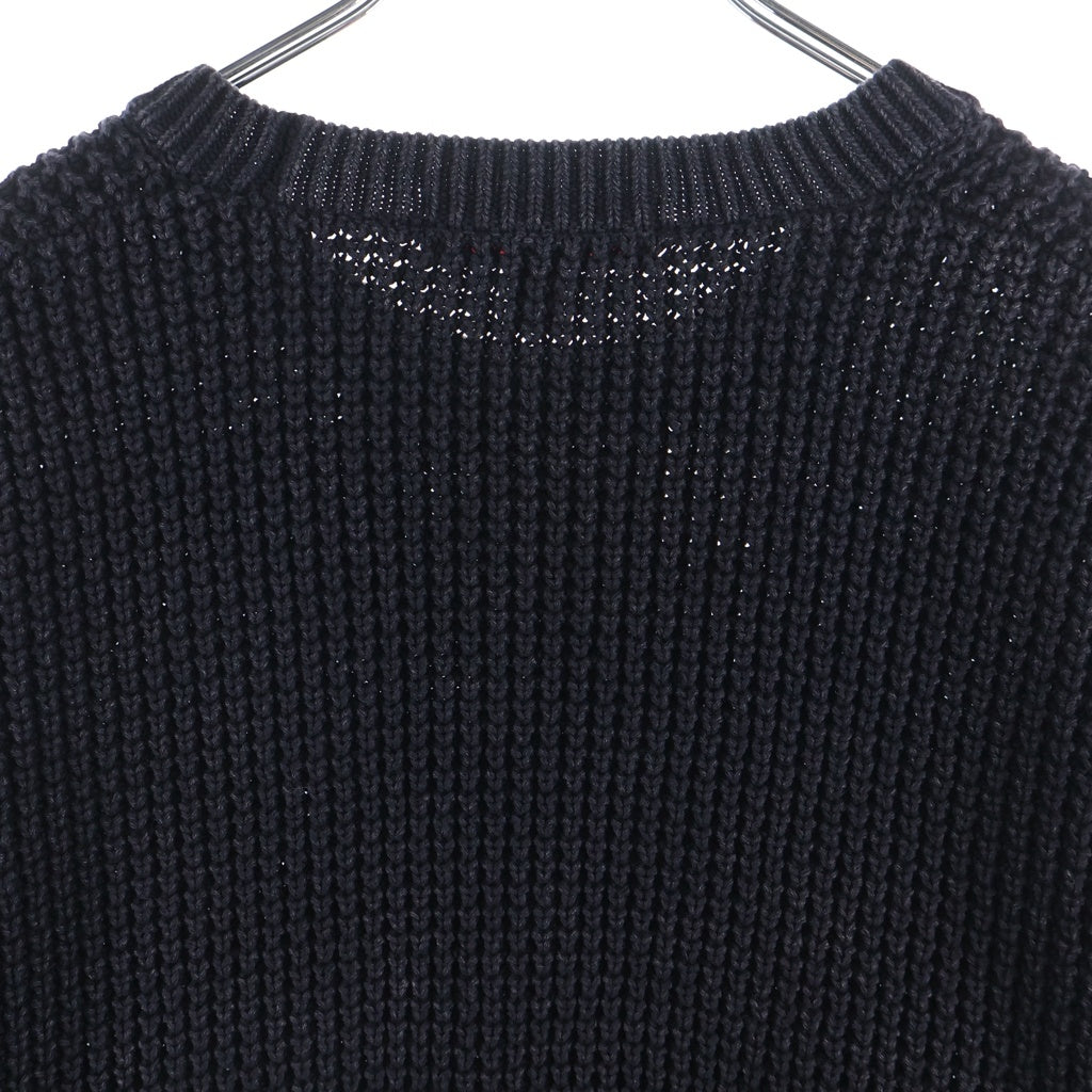 SUPREME(シュプリーム) 26SS Melange Rib Knit Sweater メランジ リブ クルーネック ニットセーター ブラック