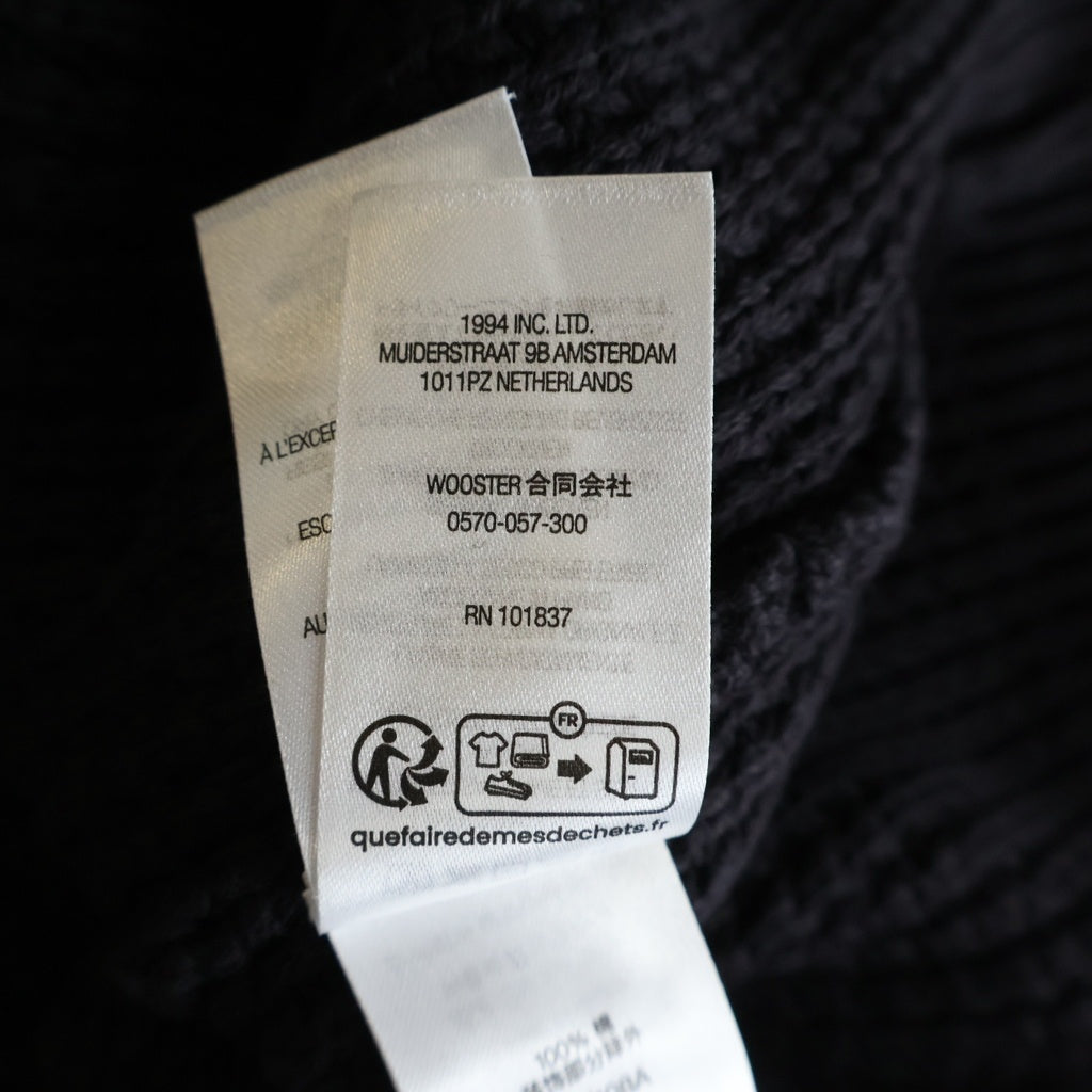 SUPREME(シュプリーム) 26SS Melange Rib Knit Sweater メランジ リブ クルーネック ニットセーター ブラック