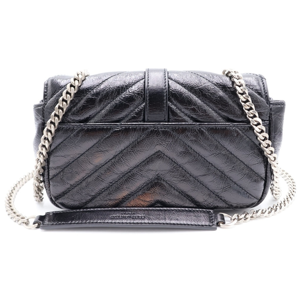 SAINT LAURENT PARIS(サンローランパリ) Quilting Chain Shoulder Bag チャーム付き キルティングチェーンショルダーバッグ ブラック 405671 405671 レディース