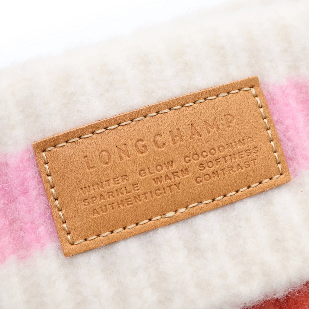 LONGCHAMP(ロンシャン) 26SS Le Pliage ニット帽 ショルダーバッグ ハンドバッグ ピンク レディース