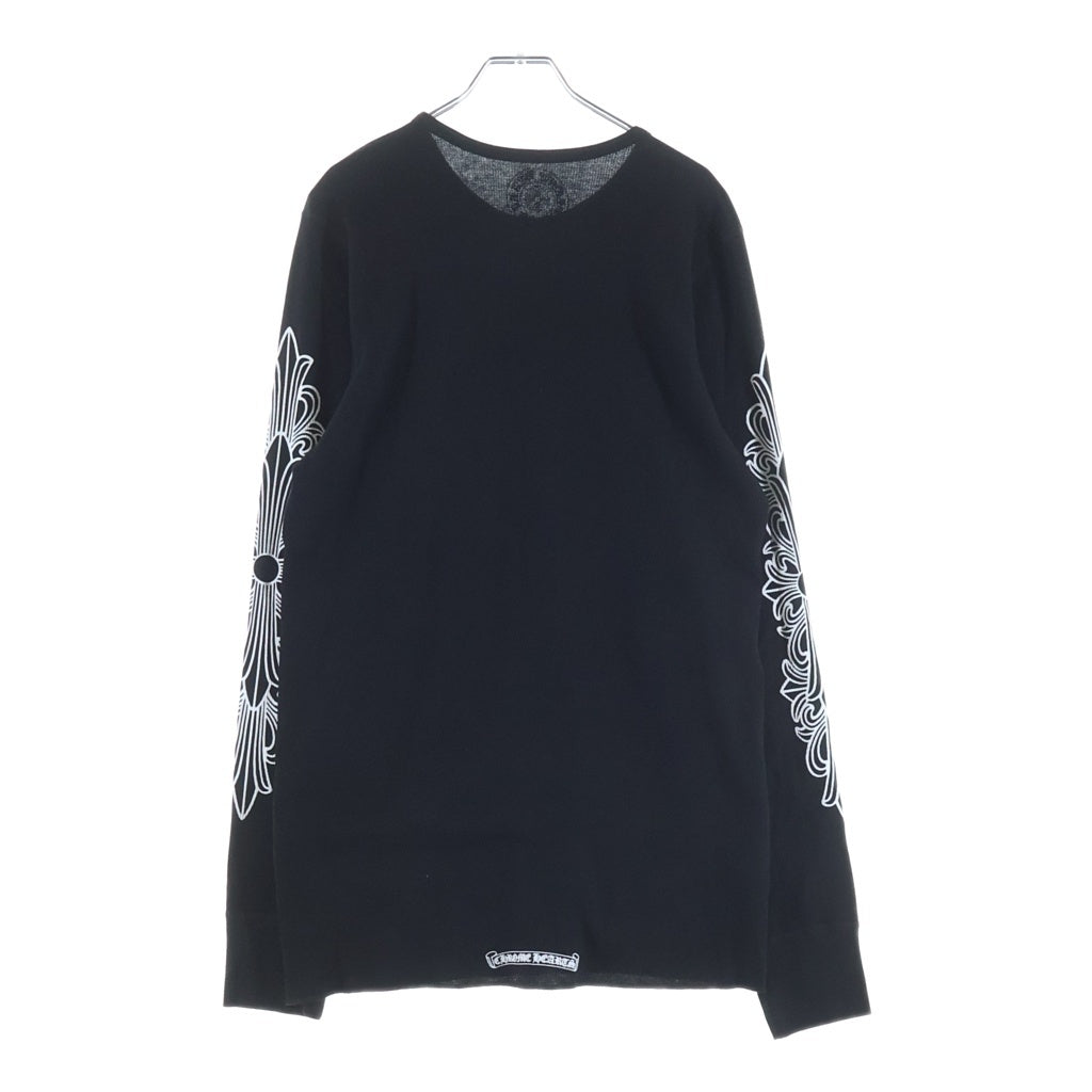 CHROME HEARTS(クロムハーツ) Horseshoe Thermal L/S Tee ホースシュー サーマル長袖Tシャツ ブラック