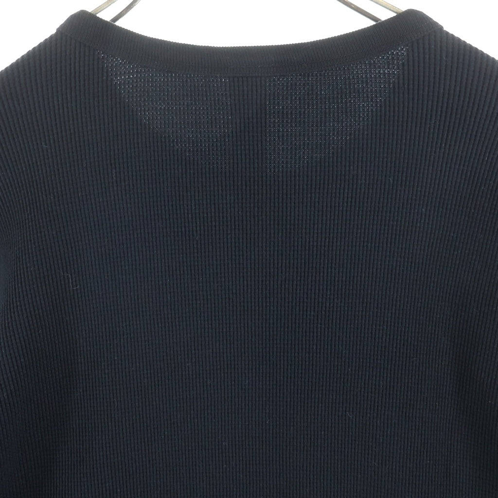 CHROME HEARTS(クロムハーツ) Y NOT クロスパッチ付きコットン長袖カットソー 長袖Tシャツ ブラック