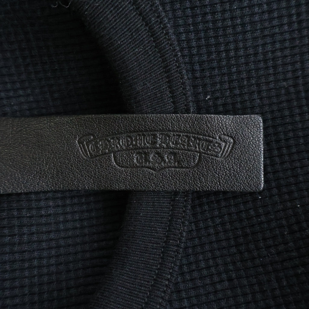 CHROME HEARTS(クロムハーツ) Y NOT クロスパッチ付きコットン長袖カットソー 長袖Tシャツ ブラック