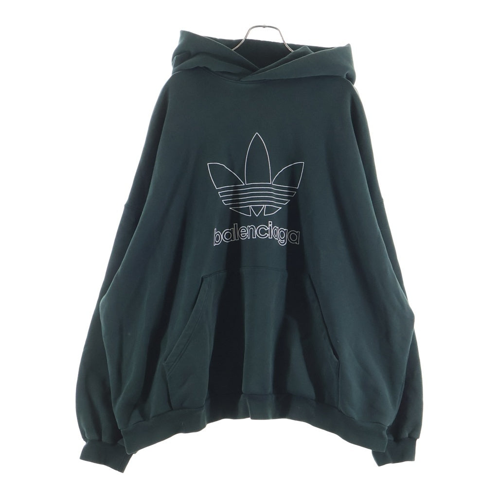 BALENCIAGA(バレンシアガ) ×adidas Large Hoodie アディダス オーバーサイズ プルオーバースウェットパーカー フーディー グリーン 712396 TNVA9 712396 TNVA9