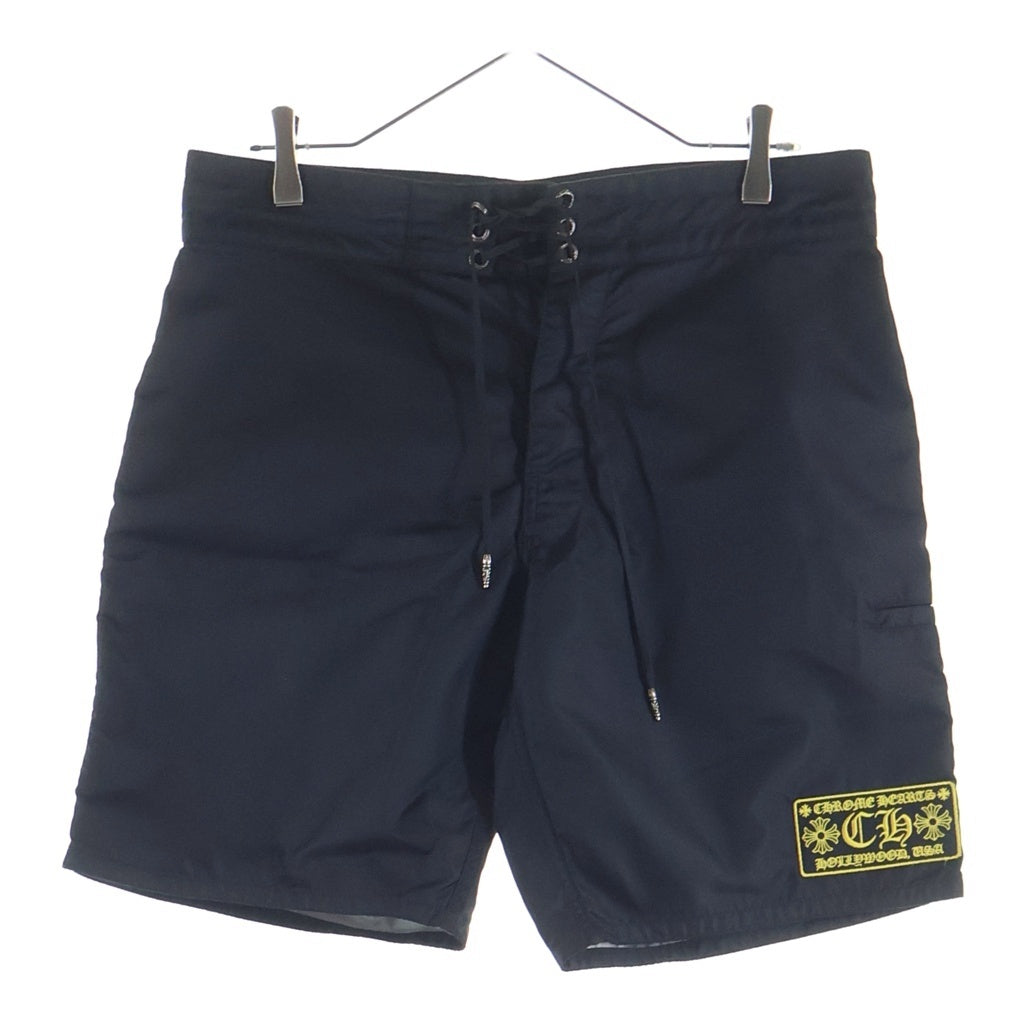 CHROME HEARTS(クロムハーツ) BRITCHES SHORTS CHパッチ ナイロンハーフパンツ ショーツ ブラック