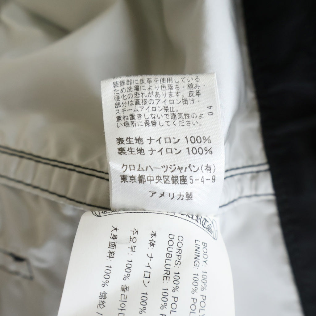 CHROME HEARTS(クロムハーツ) BRITCHES SHORTS CHパッチ ナイロンハーフパンツ ショーツ ブラック