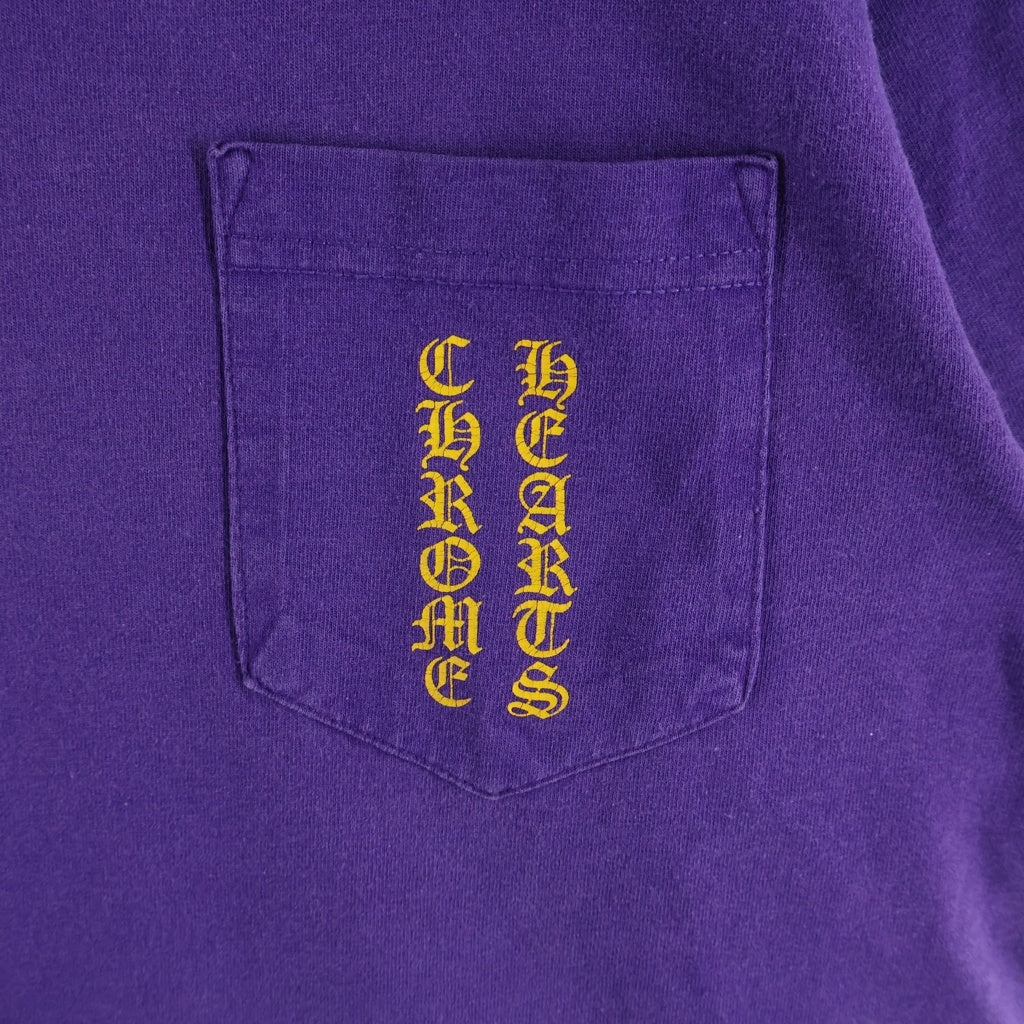 CHROME HEARTS(クロムハーツ) OLD CH T-SHIRT スクロールプリント 半袖Tシャツ パープル