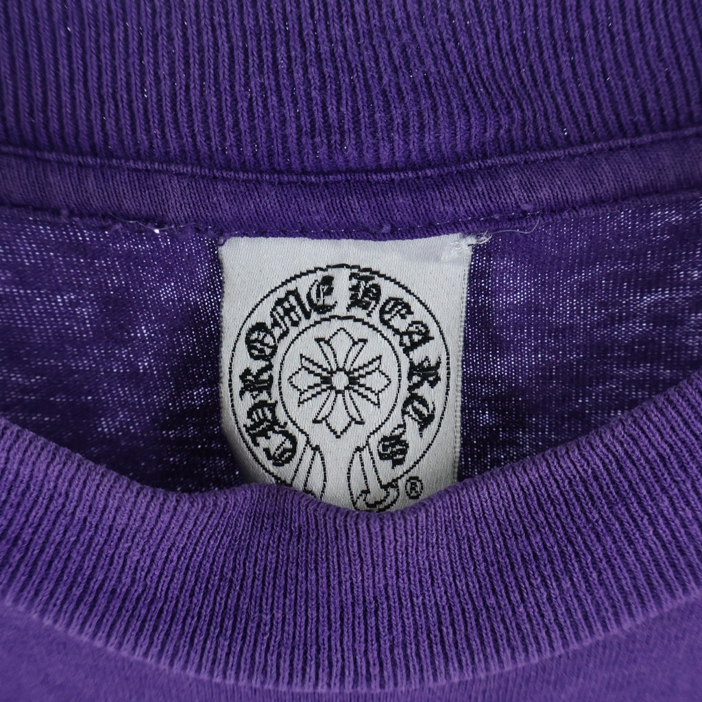 CHROME HEARTS(クロムハーツ) OLD CH T-SHIRT スクロールプリント 半袖Tシャツ パープル
