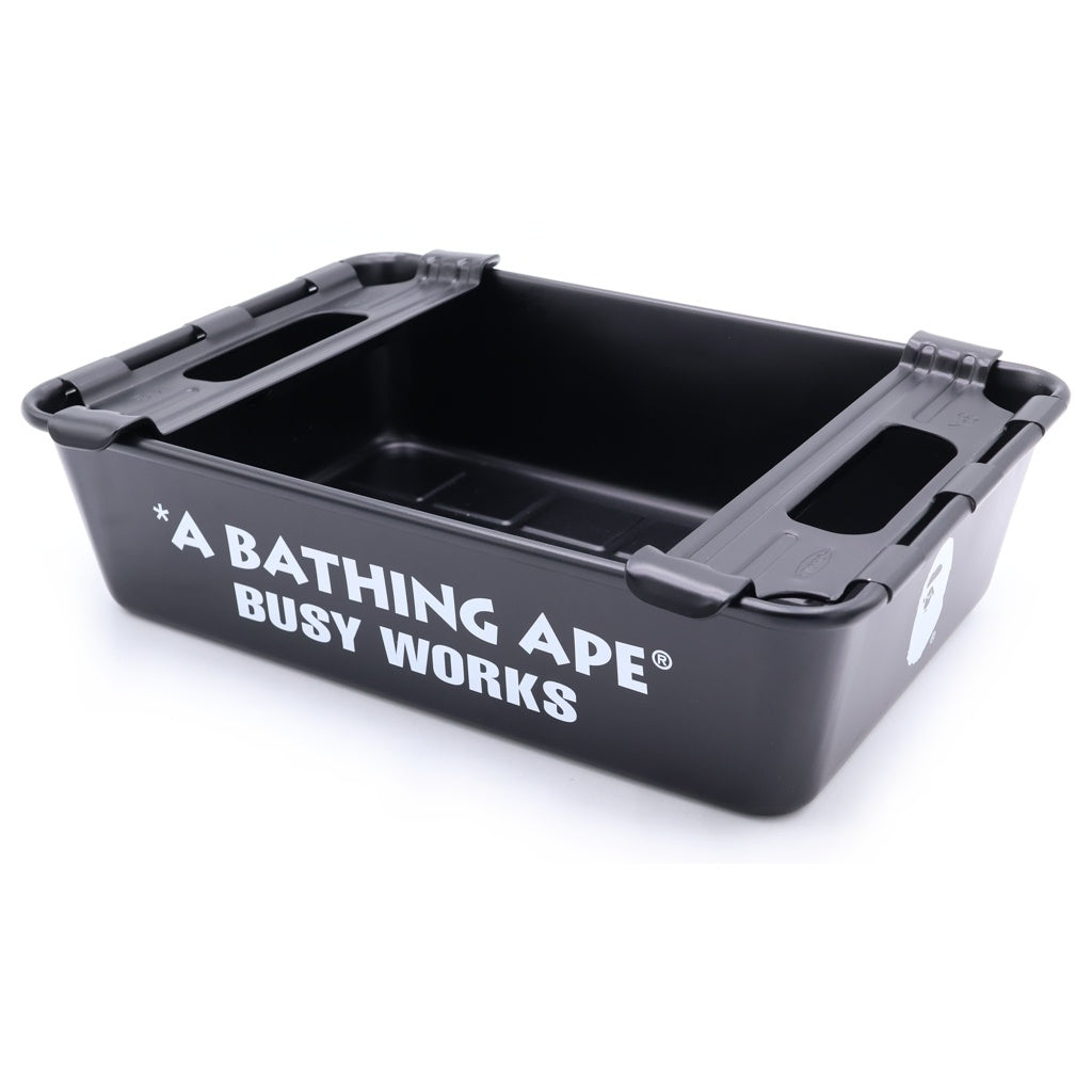 A BATHING APE(アベイシングエイプ) ×TOYOSTEEL STACKING BOX ×東洋スチール スタッキングマルチ ボックス ブラック