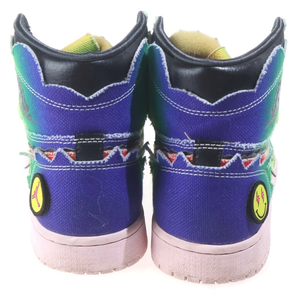 NIKE(ナイキ) ×J Balvin AIR JORDAN1 HIGH OG J バルヴィン レインボー エアジョーダン1 ハイカットスニーカー マルチ US9/27cm DC3481-900