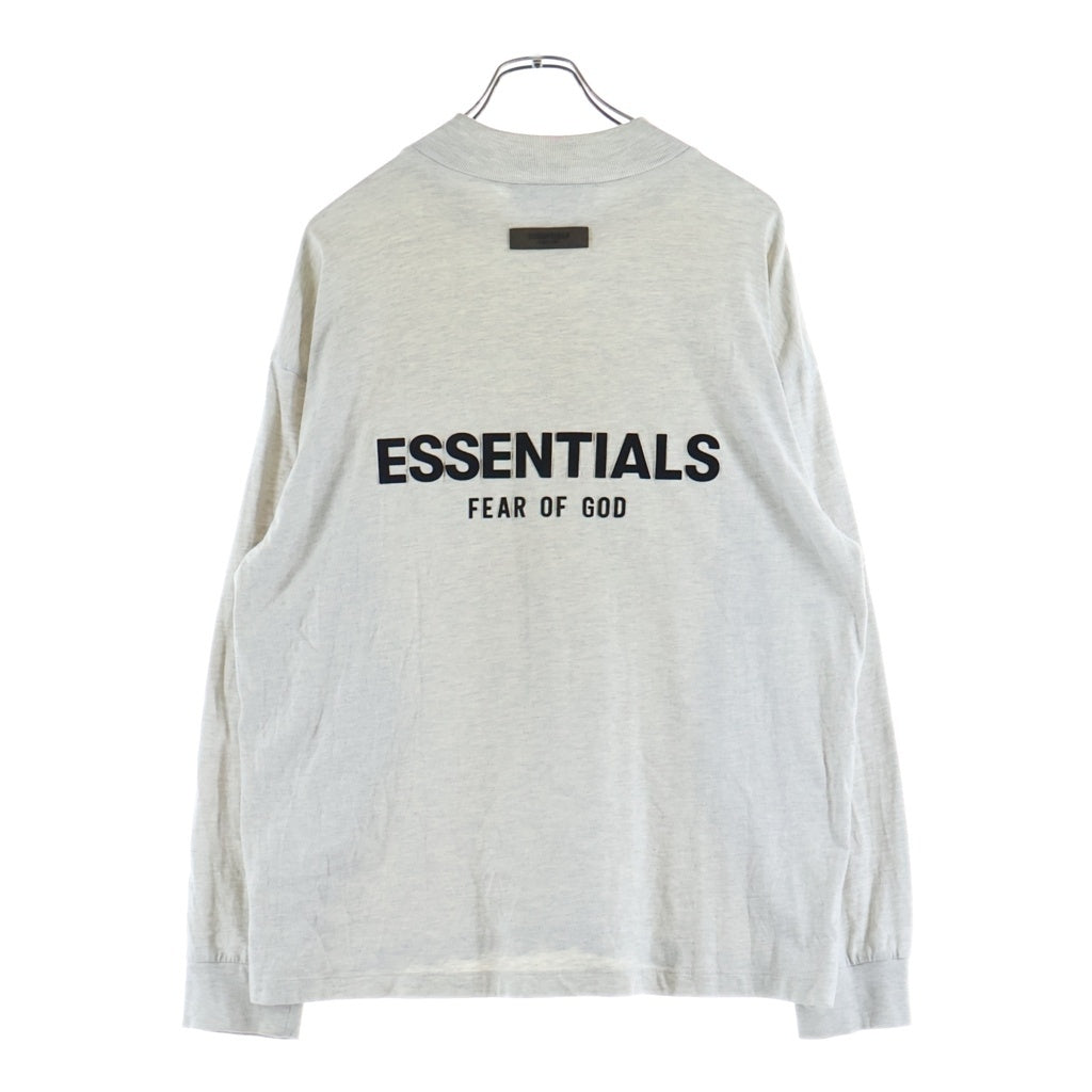 FEAR OF GOD ESSENTIALS(フィアオブゴッド エッセンシャルズ) L/S T-SHIRT フェルトロゴ 長袖Tシャツ ロンT グレー