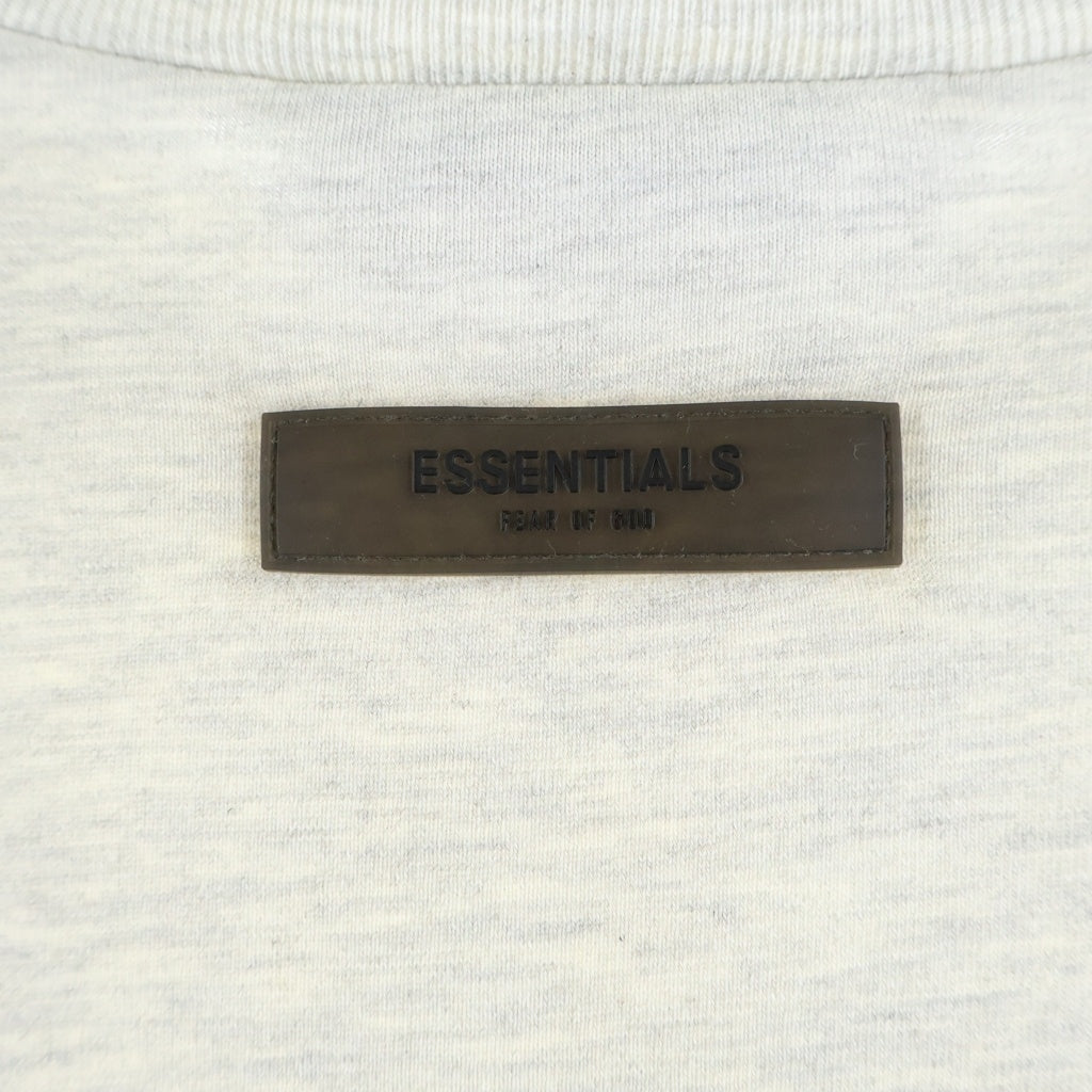 FEAR OF GOD ESSENTIALS(フィアオブゴッド エッセンシャルズ) L/S T-SHIRT フェルトロゴ 長袖Tシャツ ロンT グレー