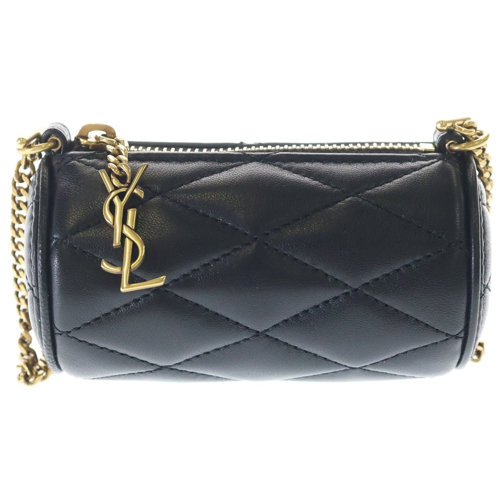 SAINT LAURENT PARIS(サンローランパリ) Sade Micro Quilting Leather Bag カサンドラ キルティングショルダーバッグ ミニポーチ ブラック 796296 レディース
