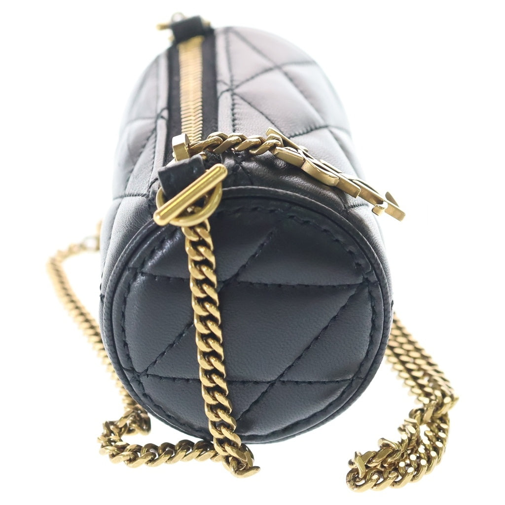 SAINT LAURENT PARIS(サンローランパリ) Sade Micro Quilting Leather Bag カサンドラ キルティングショルダーバッグ ミニポーチ ブラック 796296 レディース