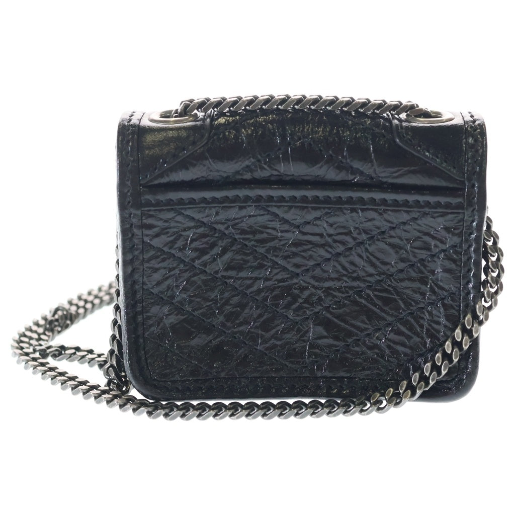 SAINT LAURENT PARIS(サンローランパリ) Niki Chain Case ニキ カサンドラ ミニポーチ ケース ブラック 710844 レディース