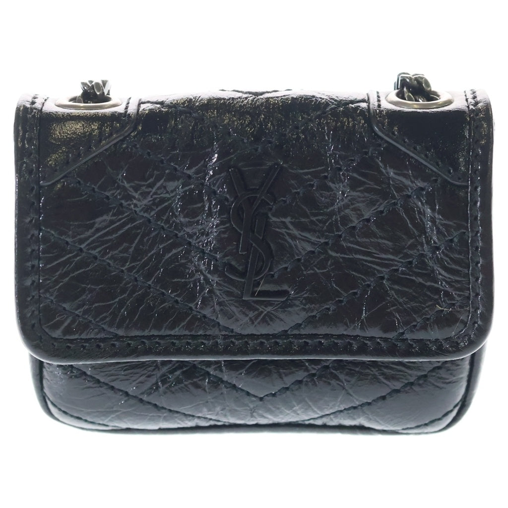 SAINT LAURENT PARIS(サンローランパリ) Niki Chain Case ニキ カサンドラ ミニポーチ ケース ブラック 710844 710844 レディース