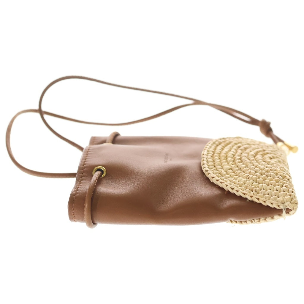 SAINT LAURENT PARIS(サンローランパリ) Mini Pouch レザーミニポーチ ブラウン 710874 710874