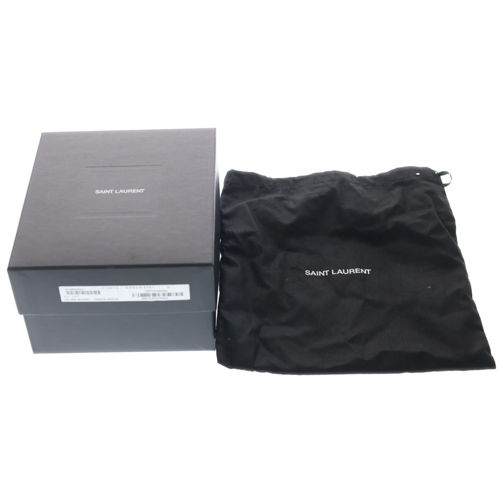 SAINT LAURENT PARIS(サンローランパリ) Mini Pouch レザーミニポーチ ブラウン 710874 710874