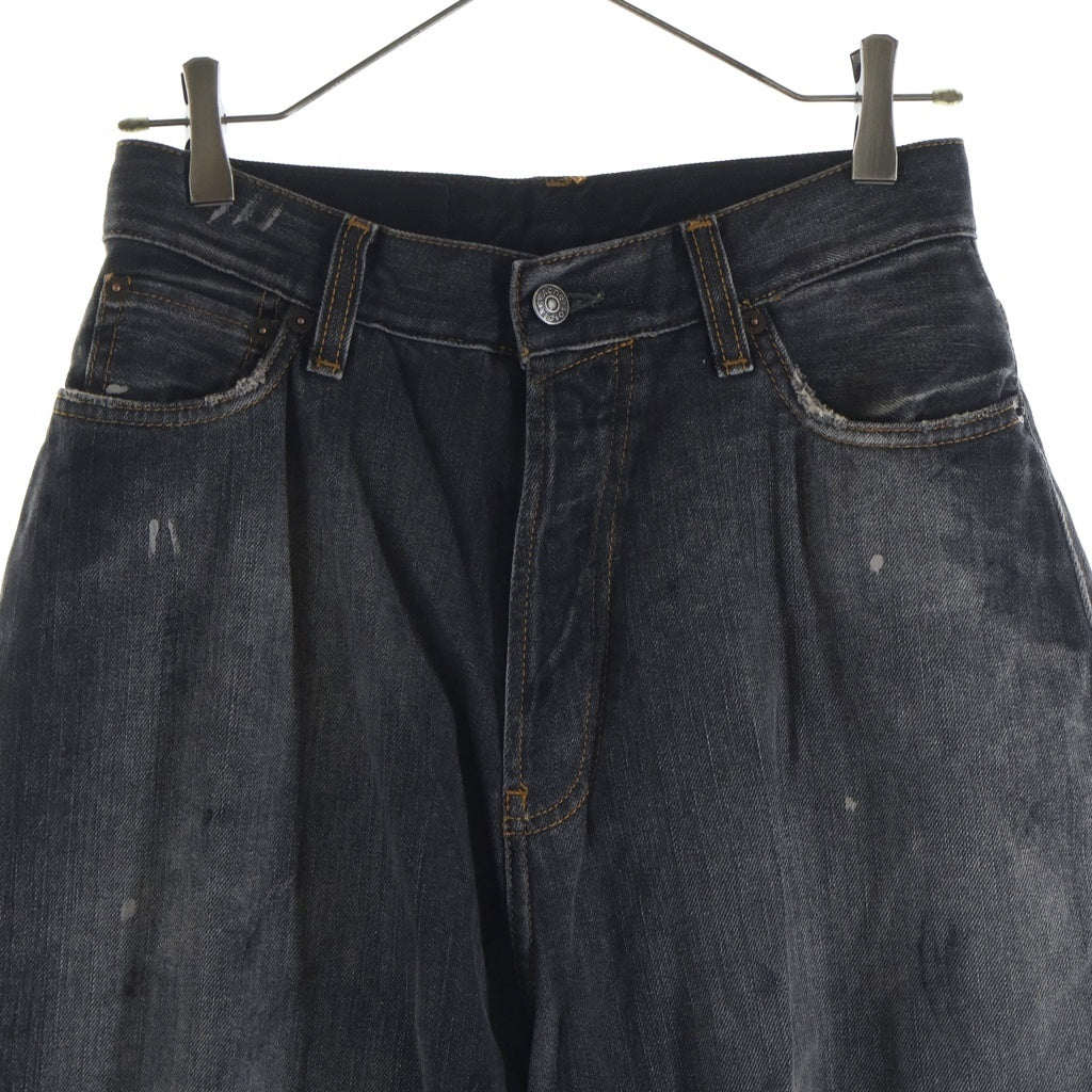 Acne Studios(アクネ ストゥディオズ) 2023 U Black Trafalgar C00089 ウォッシュド加工 ルーズフィットジーンズ デニムパンツ ブラック