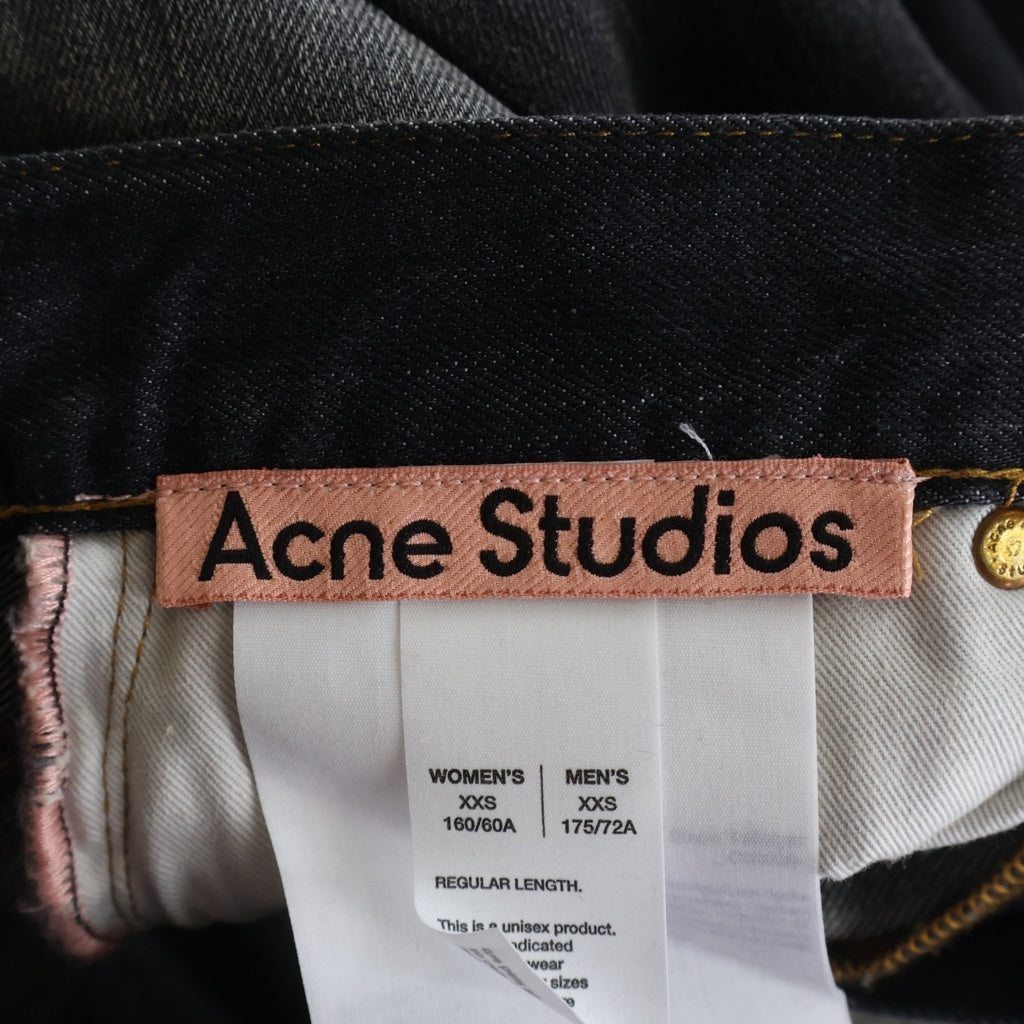 Acne Studios(アクネ ストゥディオズ) 2023 U Black Trafalgar C00089 ウォッシュド加工 ルーズフィットジーンズ デニムパンツ ブラック