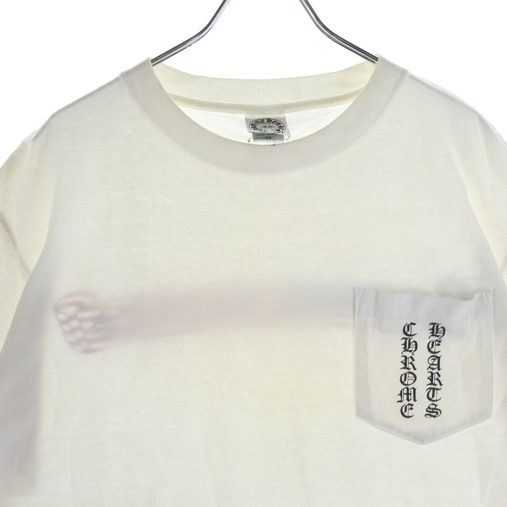CHROME HEARTS(クロムハーツ) OLD AMERICAN FLAG T-SHIRT オールド アメリカンフラッグ バックスクロールプリント 半袖Tシャツ ホワイト