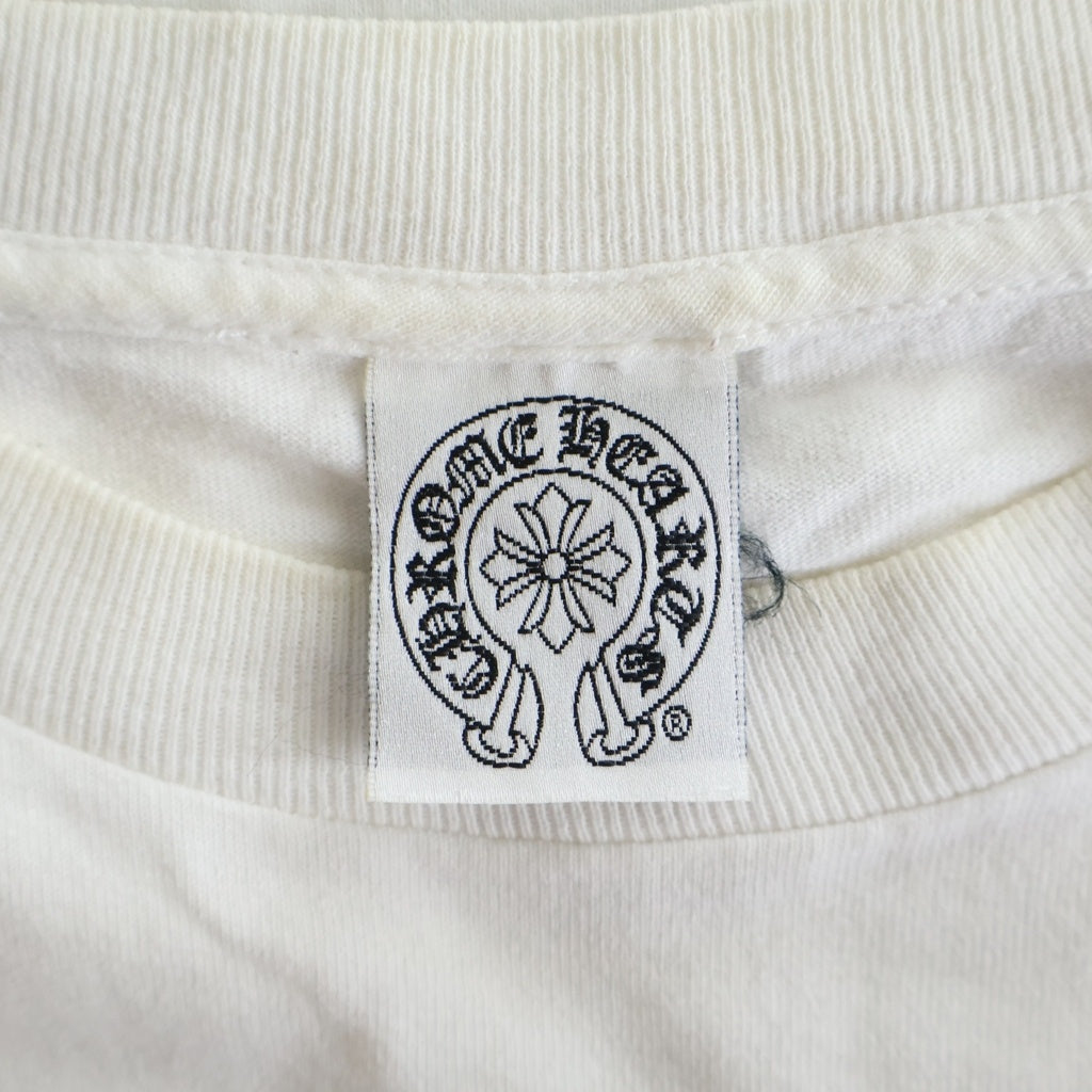 CHROME HEARTS(クロムハーツ) OLD AMERICAN FLAG T-SHIRT オールド アメリカンフラッグ バックスクロールプリント 半袖Tシャツ ホワイト
