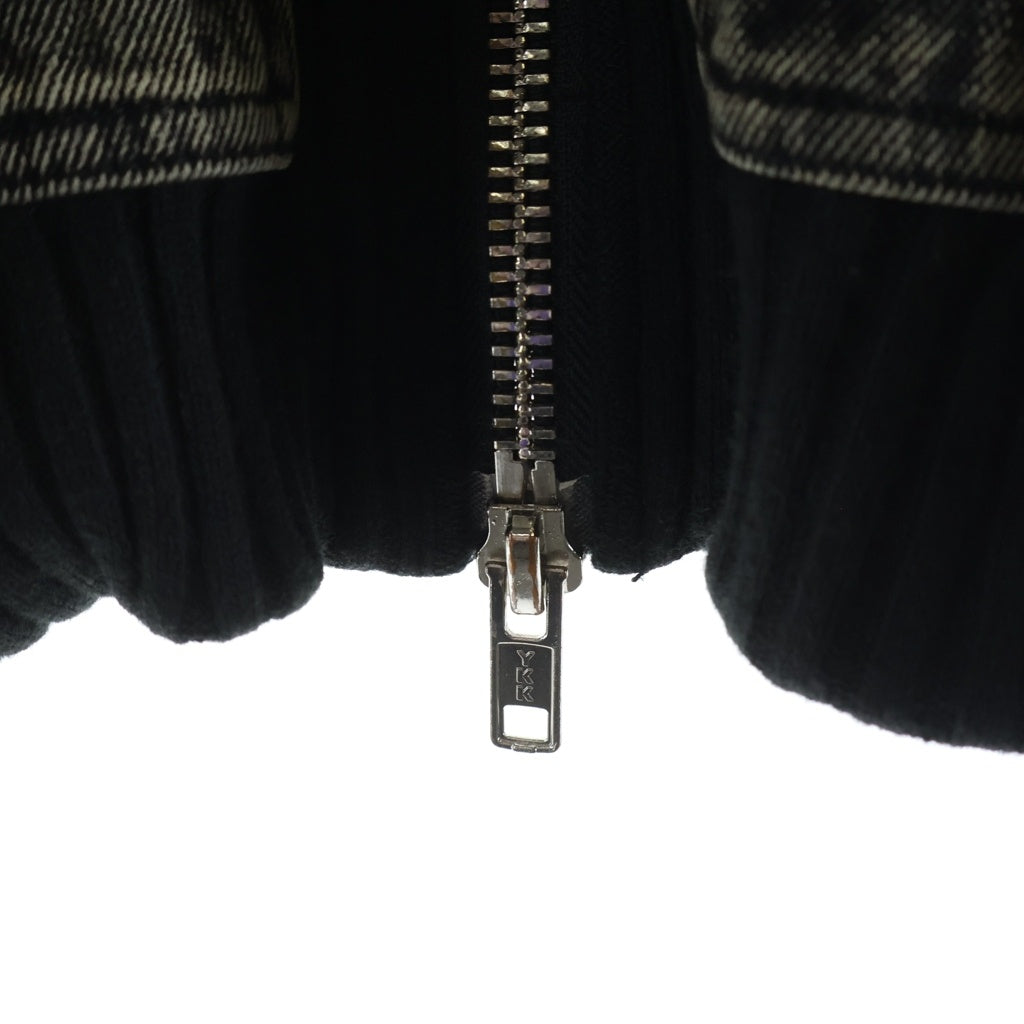 NO/FAITH STUDIOS(ノーフェイスストゥディオス) CARGO DENIM HOODIE BOMBER JACKET カーゴ デニム ジップアップ フーデット ボンバージャケット カーキ -