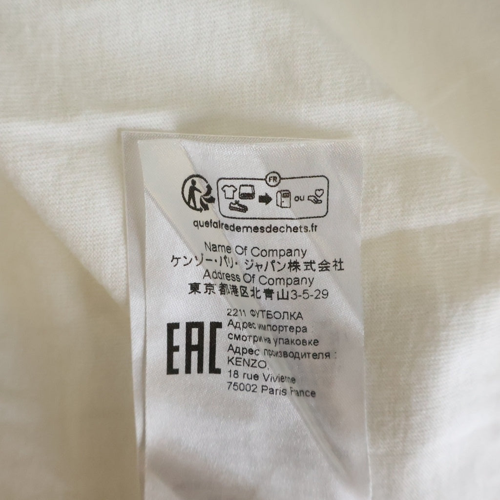 KENZO(ケンゾー) Bowling Oversized T-Shirt 半袖Tシャツ ホワイト FD55TS4534SG