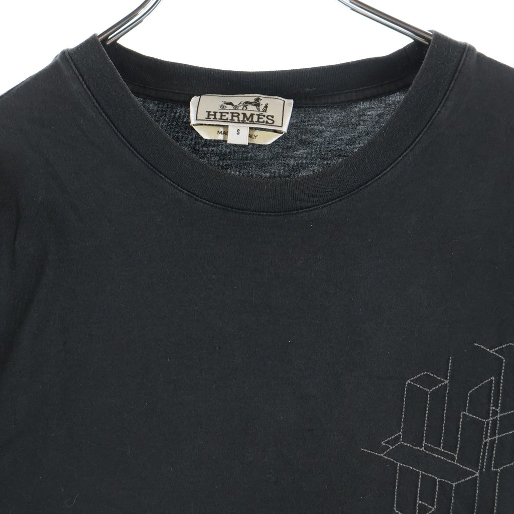 HERMES(エルメス) H 3D T-Shirt 半袖Tシャツ ブラック