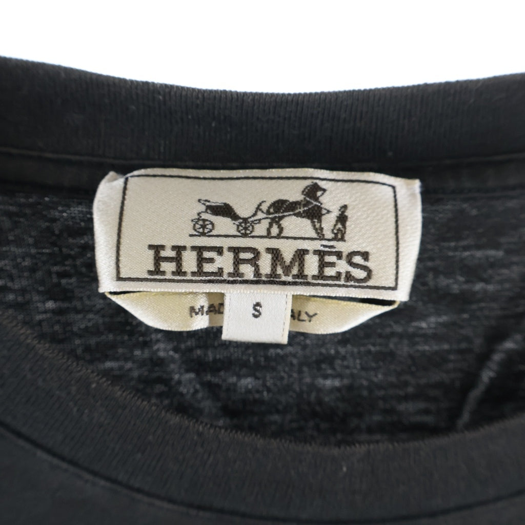 HERMES(エルメス) H 3D T-Shirt 半袖Tシャツ ブラック