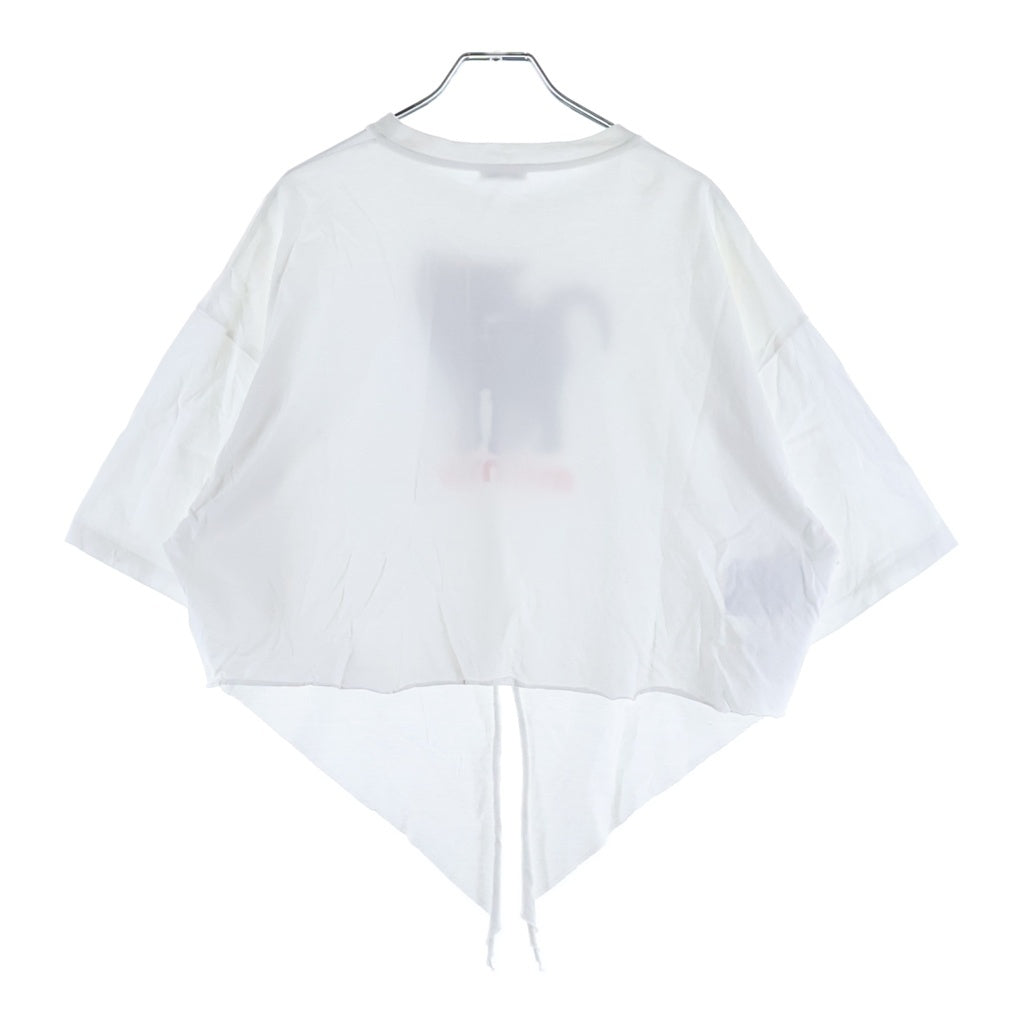 miumiu(ミュウミュウ) Cropped Cat T-Shirt 半袖Tシャツ ホワイト レディース MJN315