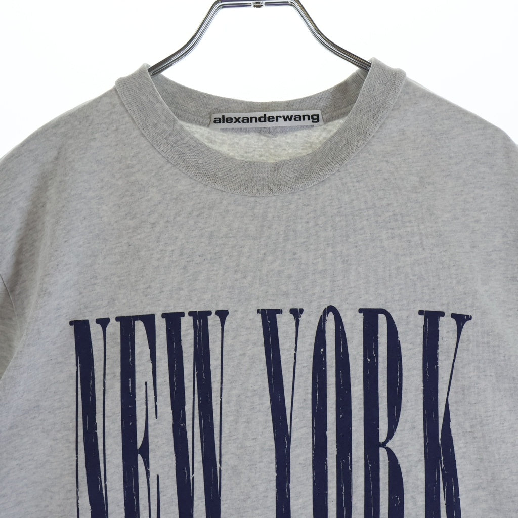 ALEXANDER WANG(アレキサンダーワン) NEW YORK T-Shirt ニューヨーク 半袖Tシャツ グレー
