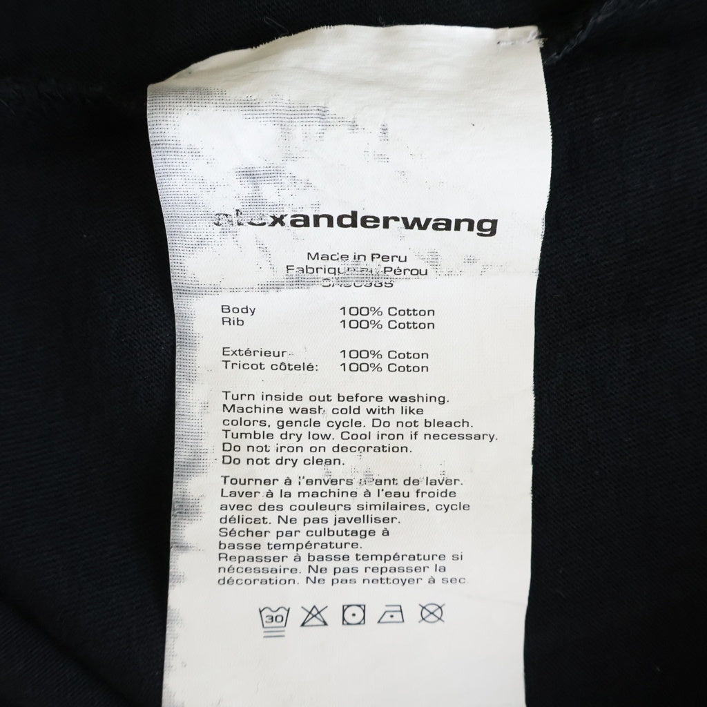 ALEXANDER WANG(アレキサンダーワン) Wang T-Shirt 半袖Tシャツ ブラック