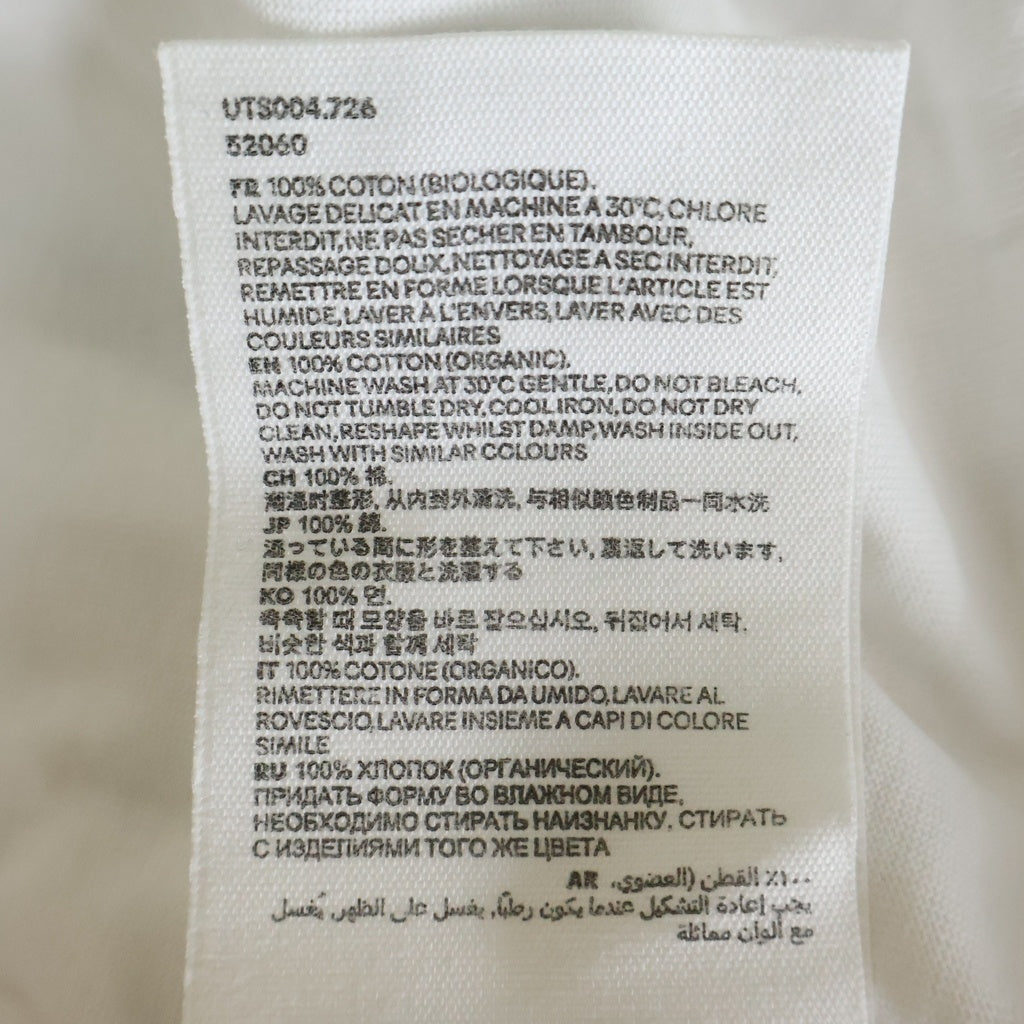 AMI Alexandre Mattiussi(アミアレクサンドルマテュッシ) T-Shirt ハートロゴ刺繍 半袖Tシャツ ホワイト UTS004.726