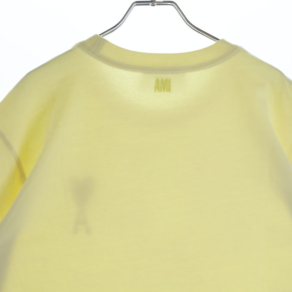 AMI Alexandre Mattiussi(アミアレクサンドルマテュッシ) T-Shirt ハートロゴ刺繍 半袖Tシャツ イエロー E22UTS002.726