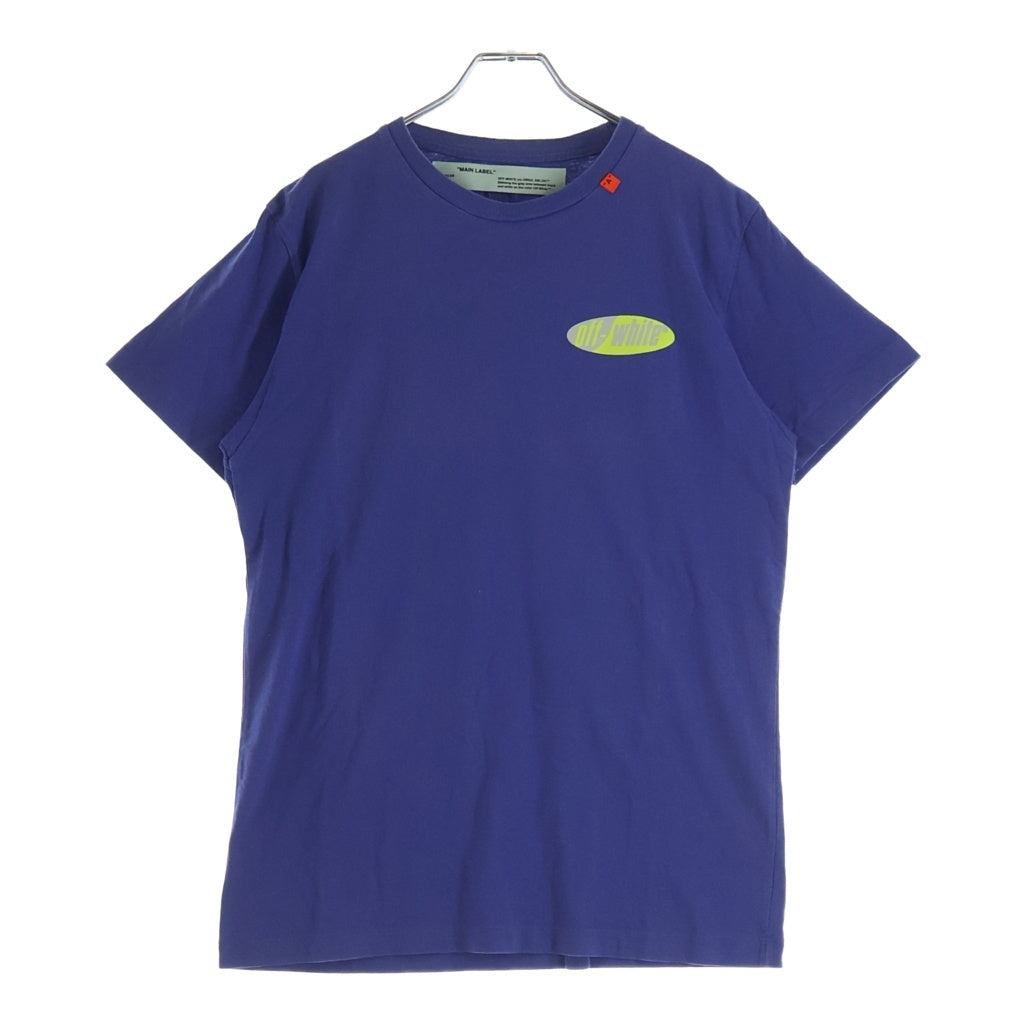 OFF-WHITE(オフホワイト) 19SS Split Logo T-Shirt 半袖Tシャツ ブルー OMAA029S18874050
