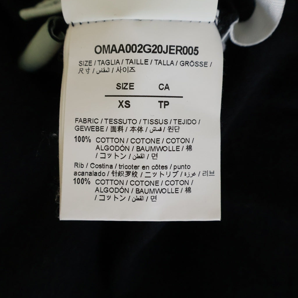 OFF-WHITE(オフホワイト) 20SS Fire Tape T-Shirt テープロゴ 半袖Tシャツ ブラック OMAA002G20JER005