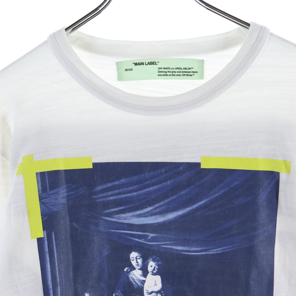 OFF-WHITE(オフホワイト) 17AW Caravaggio L/S T-Shirt カラヴァッジョ 長袖Tシャツ ロンT ホワイト OMAB001F17185016