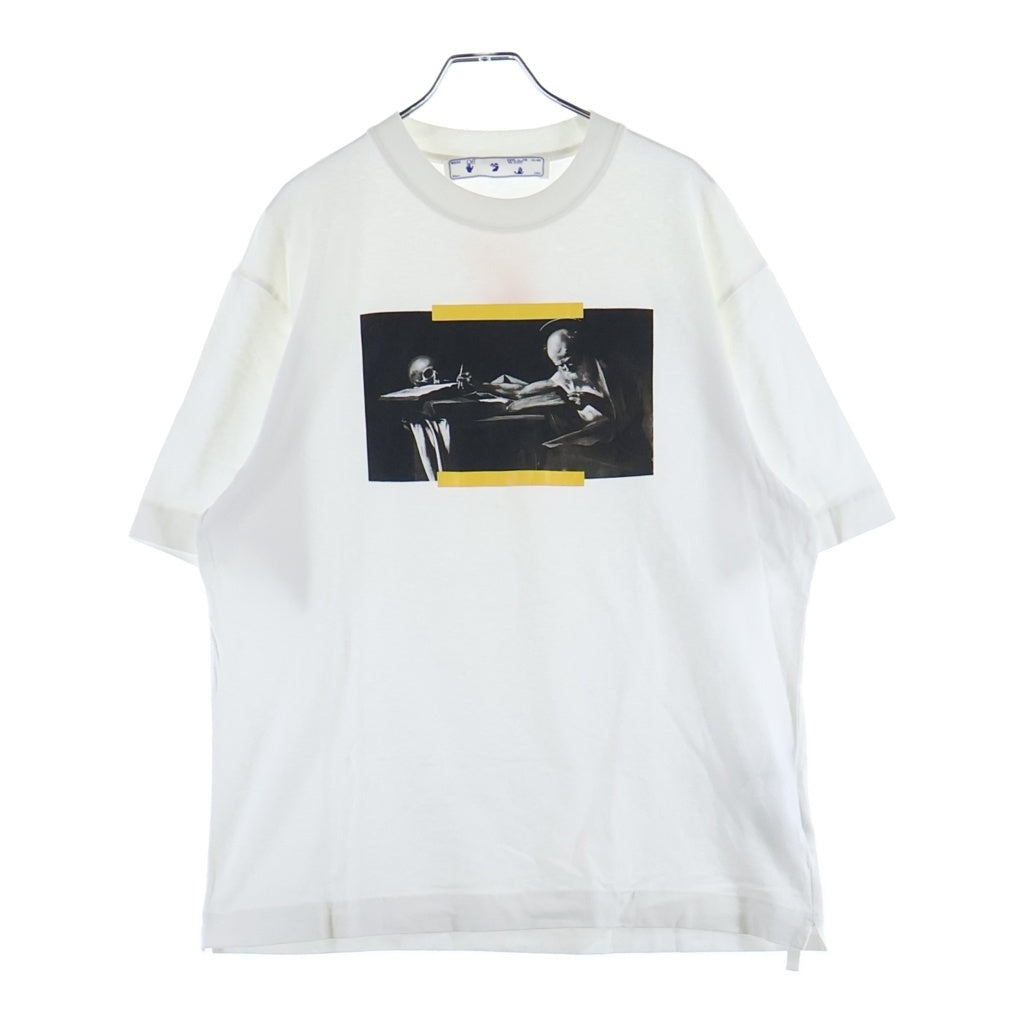OFF-WHITE(オフホワイト) 21AW Caravaggio Painting T-Shirt カラヴァッジョ 半袖Tシャツ ホワイト OMAA120F21JER008