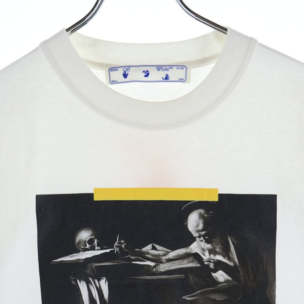 OFF-WHITE(オフホワイト) 21AW Caravaggio Painting T-Shirt カラヴァッジョ 半袖Tシャツ ホワイト OMAA120F21JER008