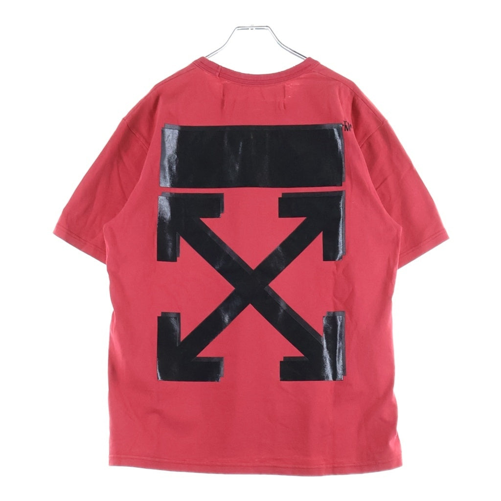 OFF-WHITE(オフホワイト) 18SS ×Champion T-Shirt チャンピオン ロゴ刺繍半袖Tシャツ レッド OMAA029S18874050