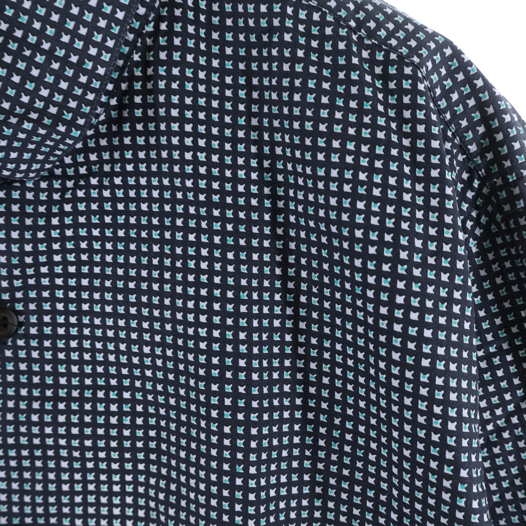 PRADA(プラダ) L/S Shirt 総柄 長袖シャツ ブラック UCM608